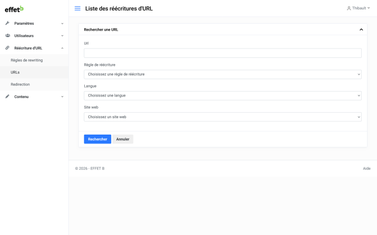 Le CMS Effet B